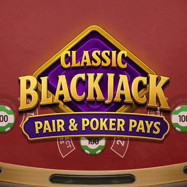 Classic Blackjack Pair & Poker Pays VIP